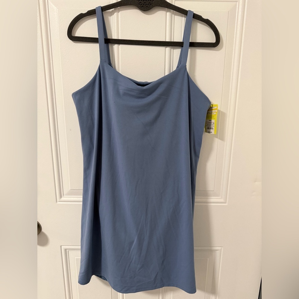 Women's Knit Ruched Active Dress - All In Motion™ Slate Blue XXL - Picture 4 of 16